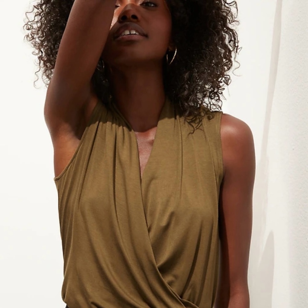 RW&CO. Wrapover Sleeveless Blouse NWOT